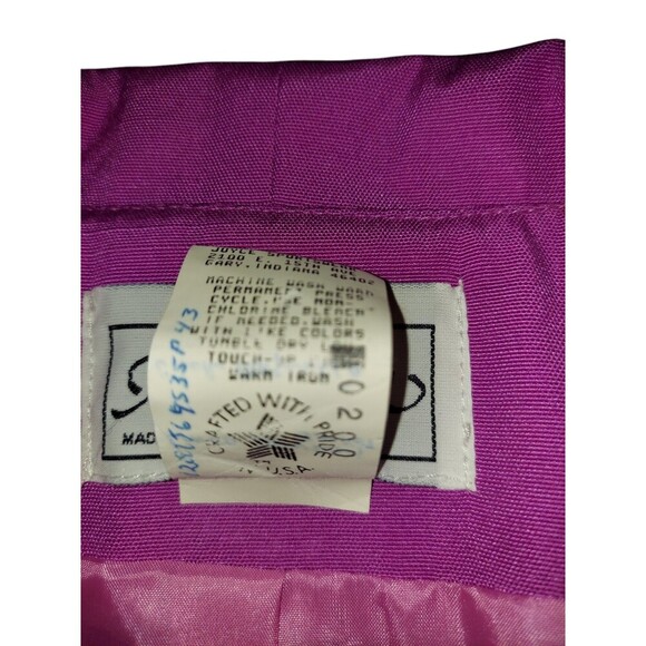 Vintage A'maglia Blazer Purple Womans Size 12 1970's Union Made - Picture 5 of 11